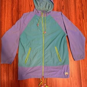 Vintage 90s Segrets Windbreaker Adult S Blue/purple Colorblock